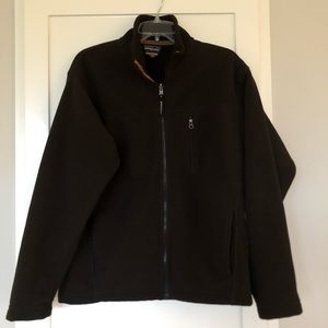 Patagonia Brown Synchilla Zip Up Ribbed Fleece | M